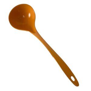 Vintage Hoover Melamine Soup Ladle 1928 Orange Made In Malaysia Kitchen Utensil